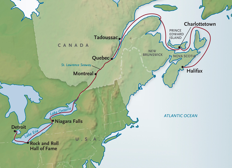 St Lawrence Seaway Cruise   St Lawrence Seaway 18 MapPic .aspx