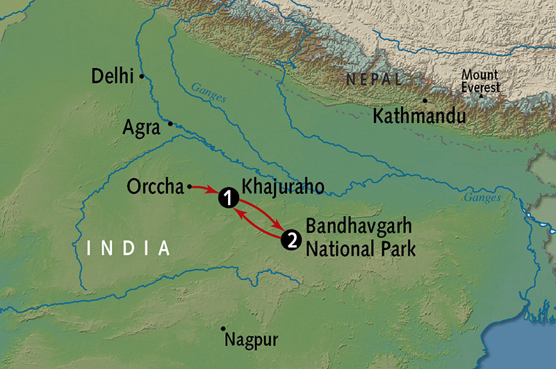 Bandhavgarh National Park India Map